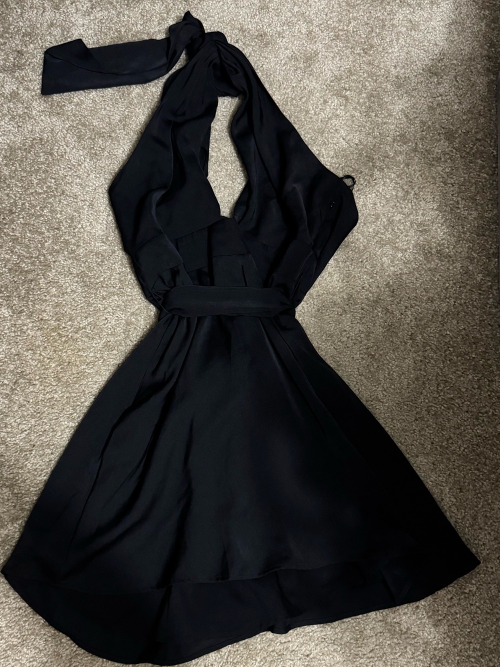 Banana Republic Black Halter Mini Dress